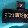 Virgos lounge embellished emerald dress size 8 Image 3
