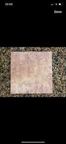 terracotta rusty red square tile interior/ indoor and exterior/ outside