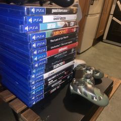 PS4 + Games + controllers added 3 more games