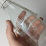 361 - Strand Dairy Vintage Collectible Decorative Clear Glass Embossed Letters Milk Bottle Image 4