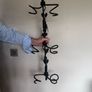 Hand Crafted John Forkin Iron Wine Bottle Holder Image 4