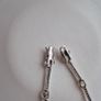 Bracelet sterling silver 925 clear stone size 19cm very good condition Image 7