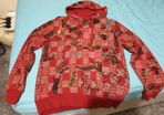 iceman red medium small hoodie