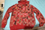 iceman red medium small hoodie
