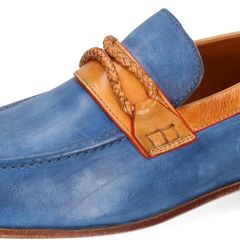 Melvin & Hamilton Men's Low Shoes Loafers Santo 1, Blue, EU 45, UK 11, US 12