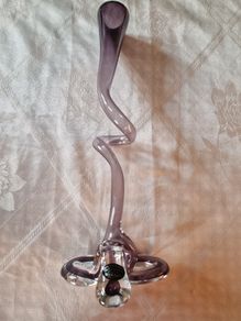 Murano glass spiral vase