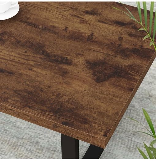 Rustic Living Room Table, Simple Industrial Rectangle Coffee Table, Modern Minimalist Farmhouse