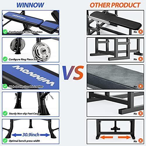 Adjustable Weight Bench with Leg Extension and Preacher Curl Home Training Gym Weight Lifting Bench Full-Body Workout Bench Bench Press