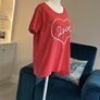 Ladies Red Short Sleeved Love Tee Shirt from Regatta Image 6