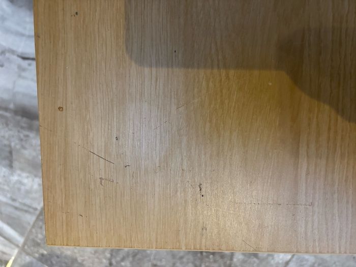Oak IKEA Lack table