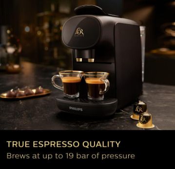 Versuni PHILIPS L'OR Barista Sublime Capsule Coffee Machine, Double Shot, 1 or 2 Cups