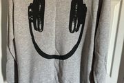 H&amp;M grey earphones sweatshirt size M/L Postage included