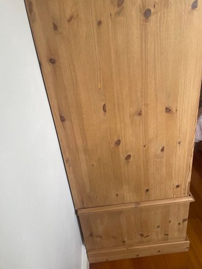 Waxed pine wardrobe