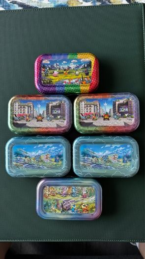 Pokemon Mini Tin Empty Original Stickers Included