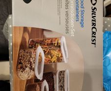 SilverCrest Set of Food Storage Containers 5pcs NEW