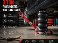 main image for ad Pneumatic Triple Air Bag Jack 3 Ton Heavy Duty Vehicle Lift 140 to 450 mm