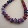 Vintage Venetian African Style Flower Shape Glass & Chevron Glass Beads Necklace 26 inches Image 8