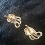 Gold Stud Earrings Image 3