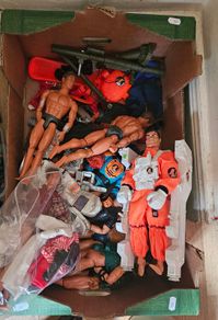 Large Job Lot of Action Man Power Team and Other Action Dolls