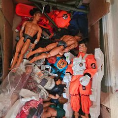 Large Job Lot of Action Man Power Team and Other Action Dolls