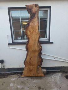 Live Edge Oak Wood Slab Burl