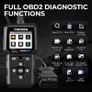 OBD2 Code Reader, 10 OBD2 Functions, Check Engine Light/Smog Emission Test / O2 Sensor Test/EVAP, Free Lifetime Update Image 4