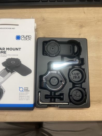quadlock handlebar mount pro chrome