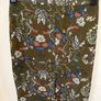 GLAMOROUS Sheer Khaki Floral Skirt Size S! Image 3