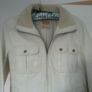 Mango Leather Cream Jacket Image 3
