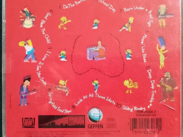 The Simpsons - The Simpsons Sing The Blues CD (1990) Original Made In Germany Release EX+