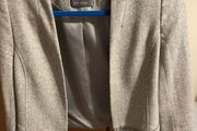 Mint Velvet wool blazer in grey with zip details size 8