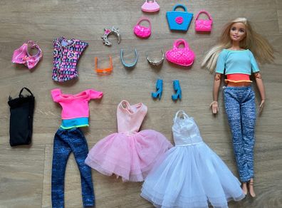 barbie with clothes and accessories