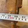Antique RARE 1920s Kilrane National School PITCH PINE + CAST IRON Desk. Image 5