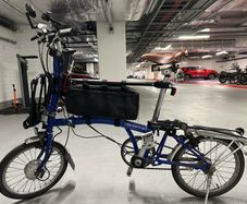 Brompton C-Line Blue Swytch Electric Bike