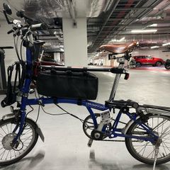 Brompton C-Line Blue Swytch Electric Bike
