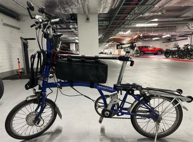 Brompton C-Line Blue Swytch Electric Bike