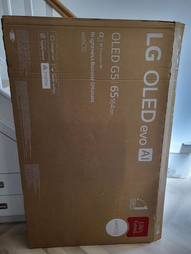 65 inch TV - carboard box