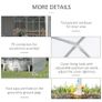 6 x 3 m Party Tent Gazebo Marquee Outdoor Patio Canopy Shelter with Windows and Side Panels White Image 4
