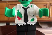 Lego style Large zombie brick man