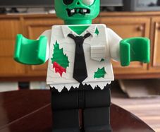 Lego style Large zombie brick man