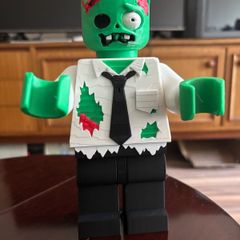 Lego style zombie brick man