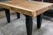 10cm Thick Solid Live Edge Slab Dining Table