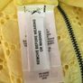 DKNY Lemon Yellow Cutwork T-shirt L New Image 10