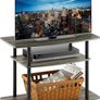 TURN-N-TUBE TV Stand, 3-Tier No Tools Entertainment Center, TV Console for TV up to 32 Inch, for Living Room, Bedroom, French Oak Image 4
