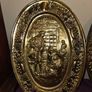 Pair of Large Brass Wall Hangings Image 2