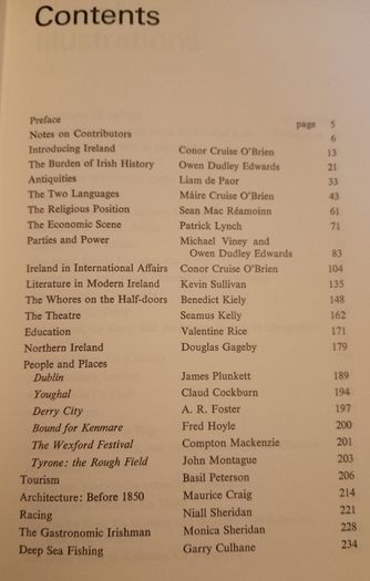 Conor Cruise O Brien Introduces Ireland Vintage Book