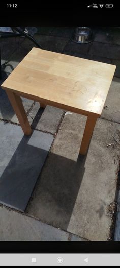 Wooden side table
