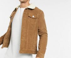 Brave Soul - Corduroy jacket in brown