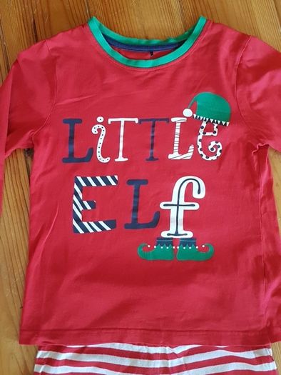 Age 7-8 Little Elf Christmas Pyjamas