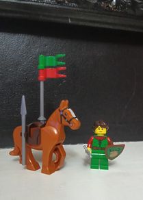 Lego FOREST WOMAN And Horse Lego Medieval Lego Minifigures